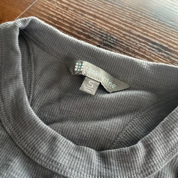 Title Nine Headlands Ribbed Tank Top In Storm Cloud Size Small NWT - Picture 3 of 5